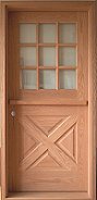 Dutch Door DD202 in Red Oak