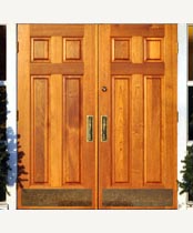 DB119 Solid Wood Double Door