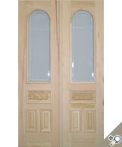 DB105 Glass Panel Double Door
