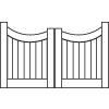 DBL-GG-001 Double Garden Gate