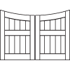 DBL-GG-002 Double Garden Gate
