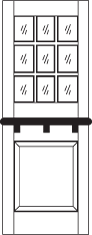 DD200 Glass Panel Dutch Door