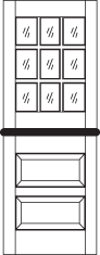DD201 Glass Panel Dutch Door