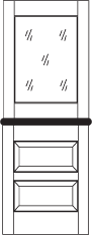 DD204 Glass Panel Dutch Door