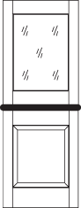 DD205 Glass Panel Dutch Door