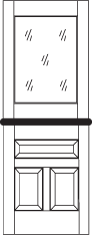 DD206 Glass Panel Dutch Door