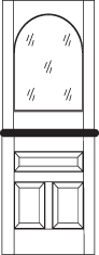 DD218 Glass Panel Dutch Door