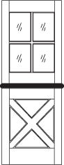 DD220 Glass Panel Dutch Door