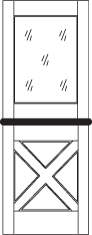 DD225 Glass Panel Dutch Door