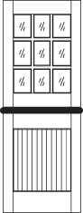 DD230 Glass Panel Dutch Door