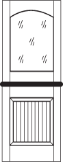 DD234 Glass Panel Dutch Door