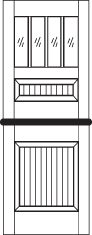 DD235 Glass Panel Dutch Door