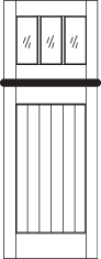 DD243 Glass Panel Dutch Door