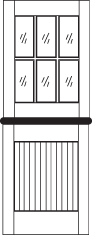 DD245 Glass Panel Dutch Door