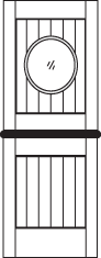 DD248 Glass Panel Dutch Door