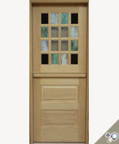 DD223-SG Stained Glass Dutch Door