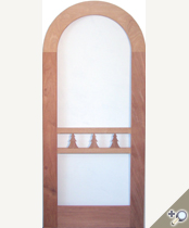 Evergreen round top in African Mahogany