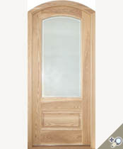 G114AT Arch Top Glass Panel Door