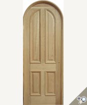 D102RT Round Top Solid Wood Door