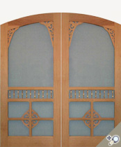 Arch Top Chelsea Screen & Storm Double Door