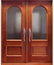 DB108 Glass Panel Double Door