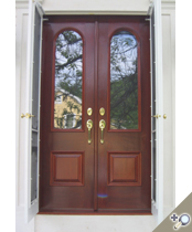 DB109 Glass Panel Double Door