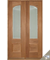 DB106 Glass Panel Double Door