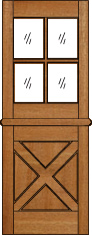 DD220 STOCK Solid Mahogany Exterior Dutch Door 