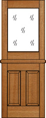 DD222 STOCK Solid Mahogany 36 x 80 Exterior Dutch Door