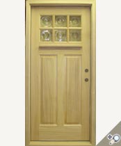 C412-SG Stained Glass Craftsman Door